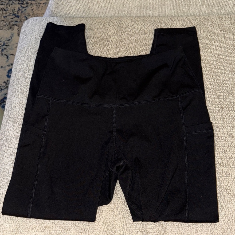 90 Degree By Reflex Black High-Waist Leggings with Pockets